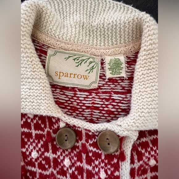 Anthropologie Rare Sparrow Lantern Mile Sweater Jacket Small - Picture 3 of 4